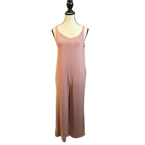 Alternative Two Toned Pink Striped Jumpsuit